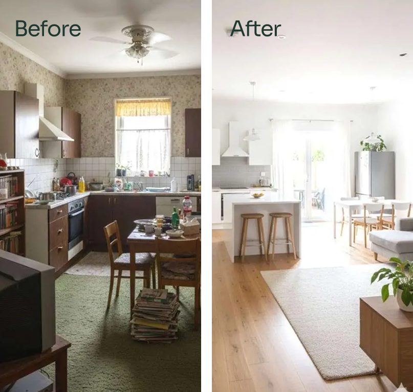Before After